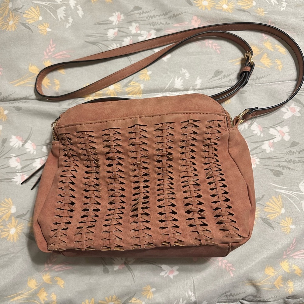 Pink crossbody purse
